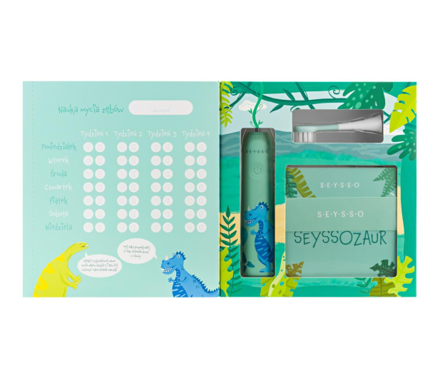 Seysso Szczoteczka soniczna Kids Dinosaur Blue (3+) - 1280314 - zdjęcie 5